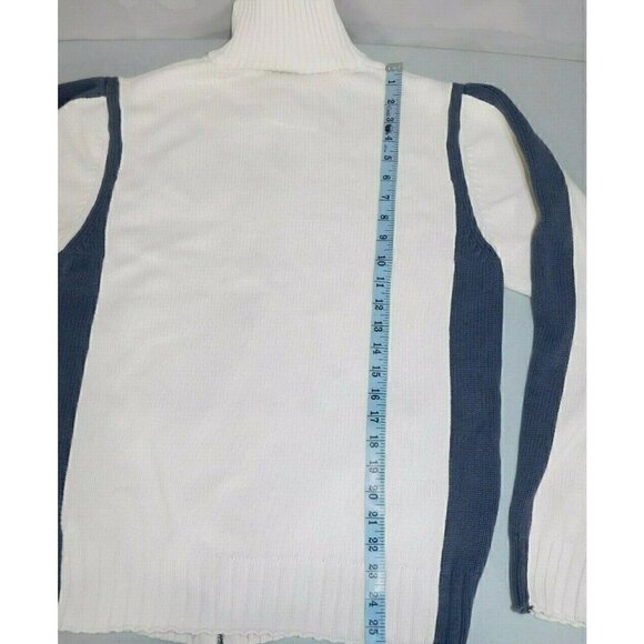 GUESS sweater, men's size XXL SIZE RUNS SMALL beige & gray cotton heavier weight - Picture 5 of 6